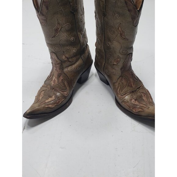 Corral Women’s 4841 Antique Brown Leather Pointed Toe Cowboy Boots Size 8.5 M - Picture 7 of 11